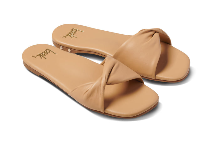 beek Whipbird Leather Slide Sandal Beach