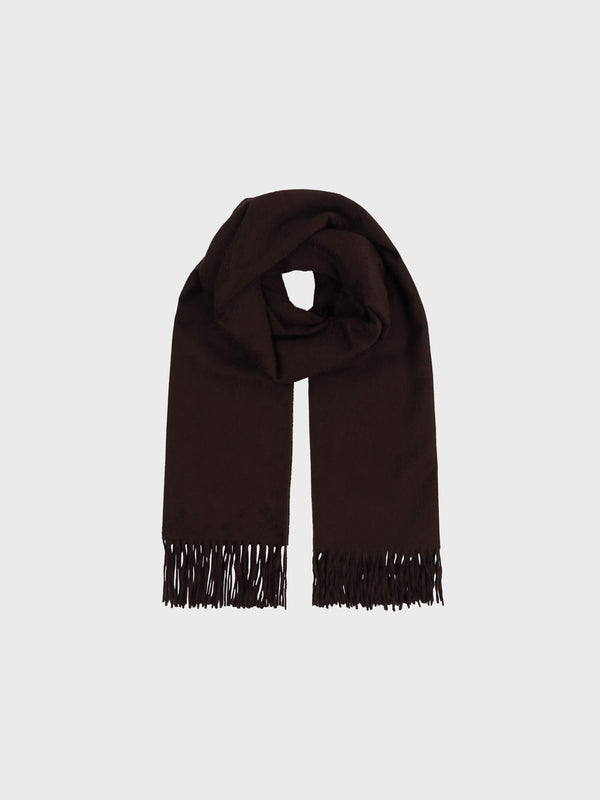 Begg & Co Arran Plain Womens Cashmere Stole Chocolate
