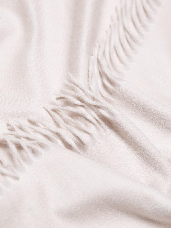 Begg & Co Arran Plain Women's Cashmere Scarf Oyster