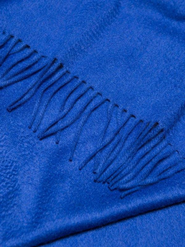 Begg & Co Arran Plain Womens Cashmere Stole Sapphire