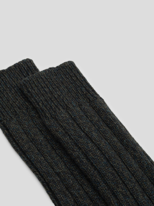 Begg & Co Womens Lounge Cashmere Socks Camo