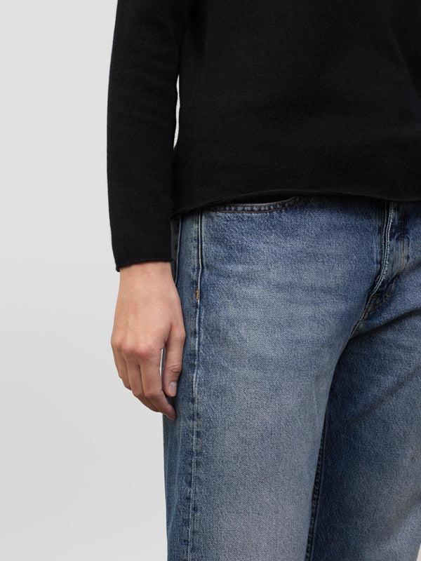Begg & Co Womens Luxe Cashmere Knitted T-Shirt Black