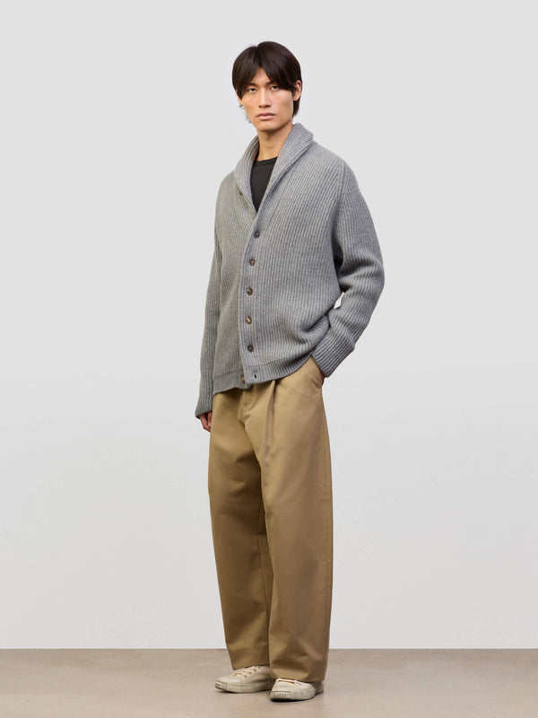 Begg & Co Men's Cashmere Shawl Collar Cardigan In Grey