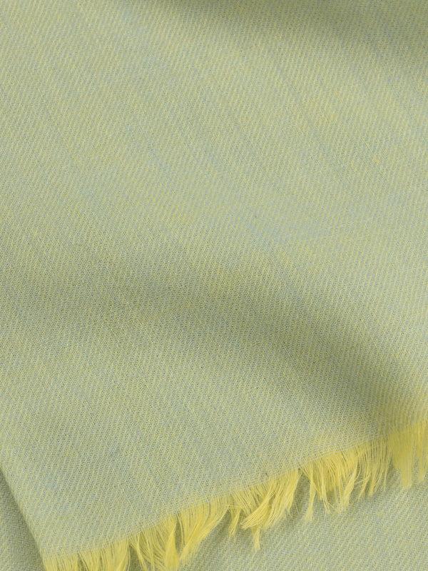 Begg & Co Mens Wispy Solid Sorrel Green Lightweight Cashmere Scarf - Begg X Co