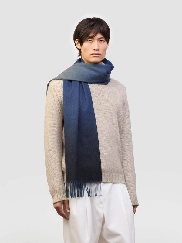 begg & co Nuance Mens Ombre Cashmere Scarf Cosmos - Begg x Co