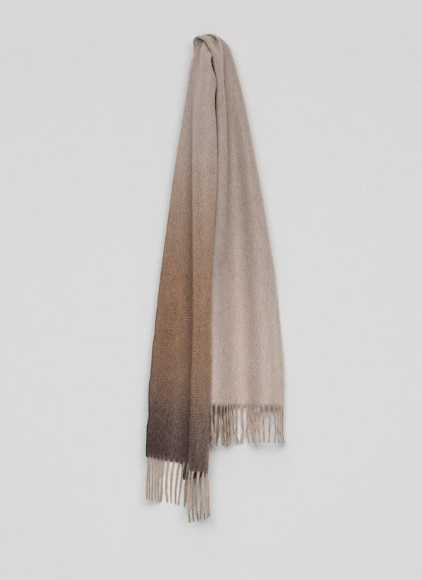 Begg & Co Nuance Womens Ombre Cashmere Scarf Caramel Coast - Begg X Co
