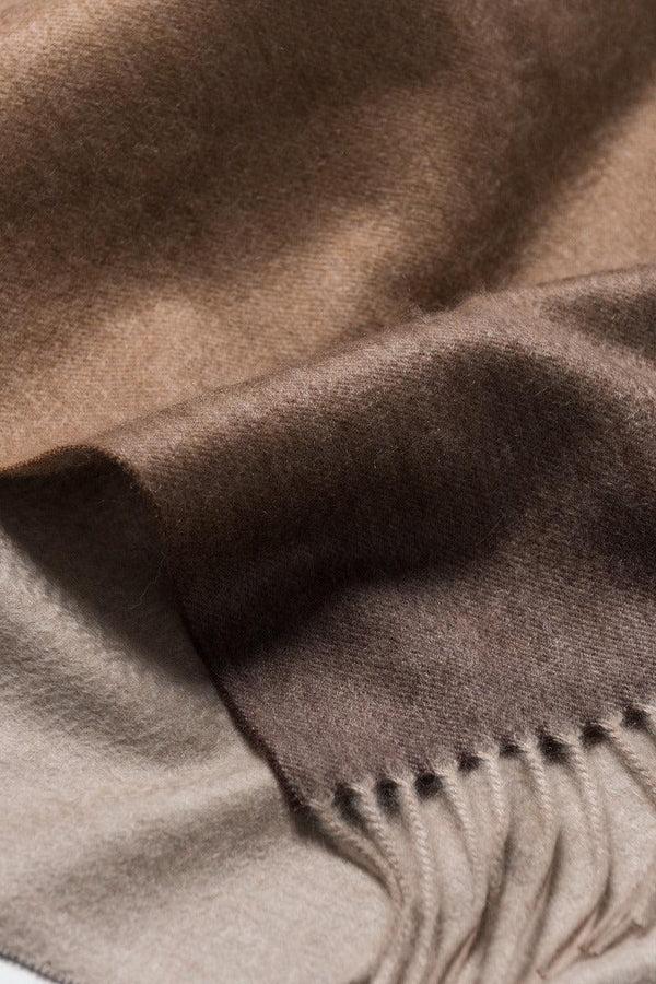 Begg & Co Nuance Womens Ombre Cashmere Scarf Caramel Coast - Begg X Co