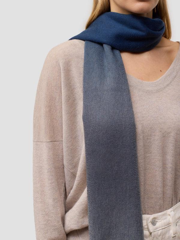 Begg & Co Nuance Womens Ombre Cashmere Scarf Cosmos - Begg X Co