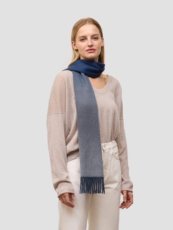 begg & co Nuance Womens Ombre Cashmere Scarf Cosmos - Begg x Co begg & co Nuance Womens Ombre Cashmere Scarf Cosmos - Begg x Co
