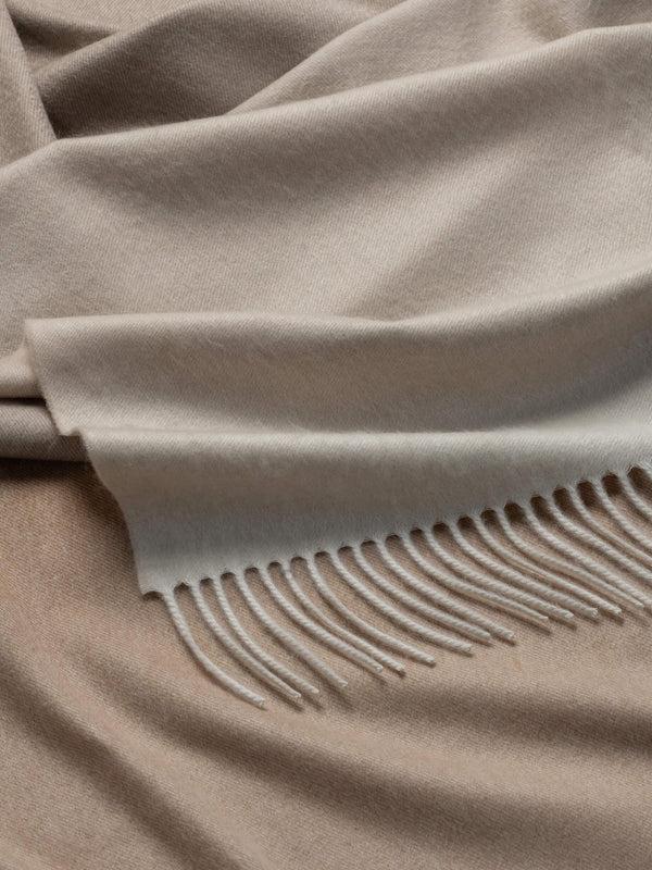 Begg & Co Nuance Womens Ombre Cashmere Scarf White Sands - Begg X Co