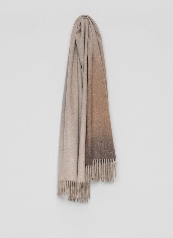 Begg & Co Nuance Womens Ombre Cashmere Stole Caramel Coast - Begg X Co