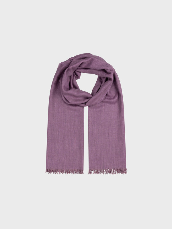 begg & co Staffa Plain Womens Cashmere Silk Scarf Mauve - Begg x Co begg & co Staffa Plain Womens Cashmere Silk Scarf Mauve - Begg x Co