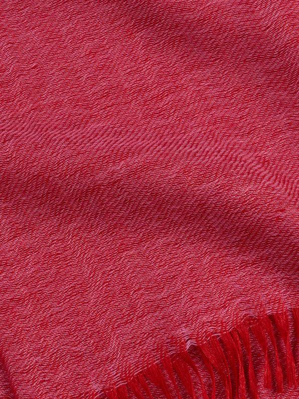 Begg & Co Staffa Plain Womens Cashmere Silk Scarf Spring Orchid - Begg X Co