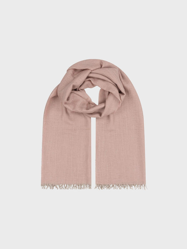 Begg & Co Staffa Womens Lightweight Cashmere Silk Scarf Rosa Pink