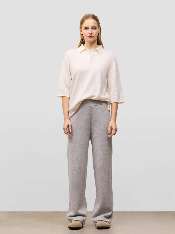 Begg & Co Vacation Grey Cashmere Lounge Pants- Begg X Co