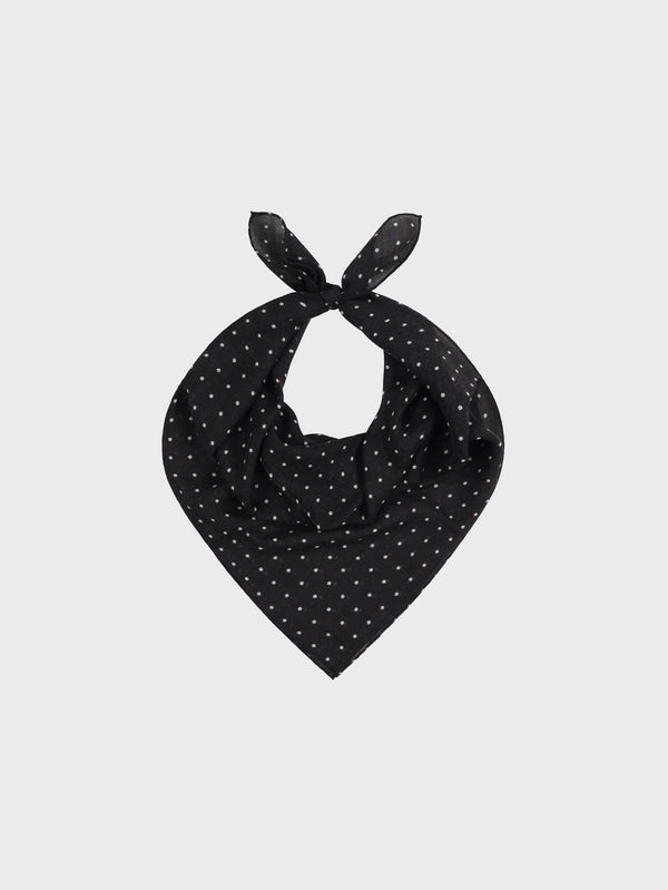 Begg & Co Wispy Hanover Womens Cashmere Square Scarf Black White