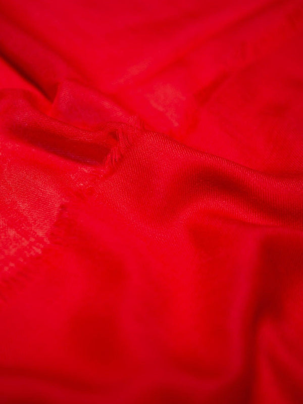 Begg & Co Wispy Solid Womens Superfine Cashmere Scarf Regal Red - Begg X Co