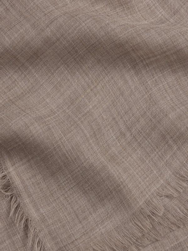Begg & Co Wispy Women's Square Cashmere Scarf Dark Natural - Begg X Co