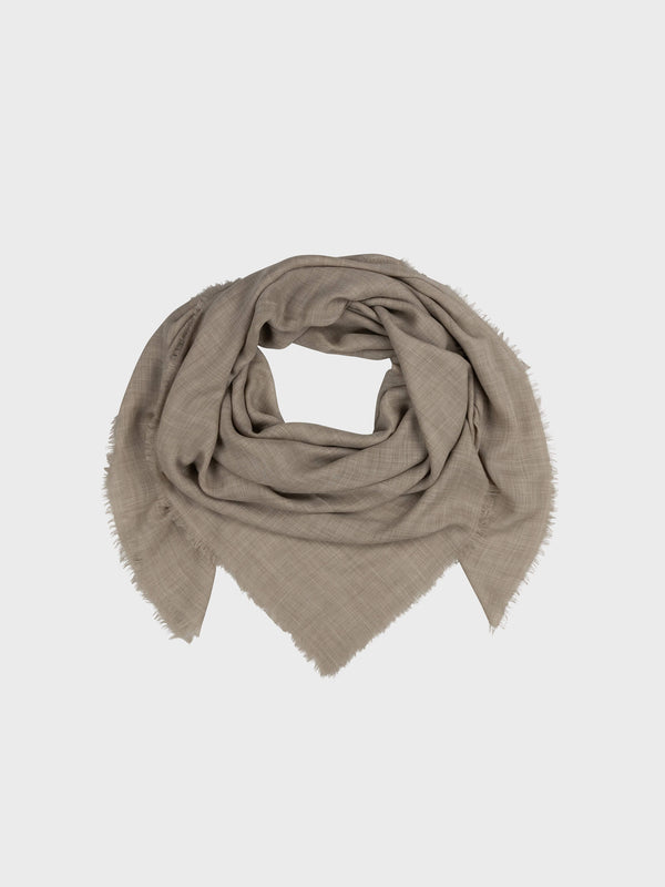 begg & co Wispy Women's Square Cashmere Scarf Dark Natural - Begg x Co begg & co Wispy Women's Square Cashmere Scarf Dark Natural - Begg x Co