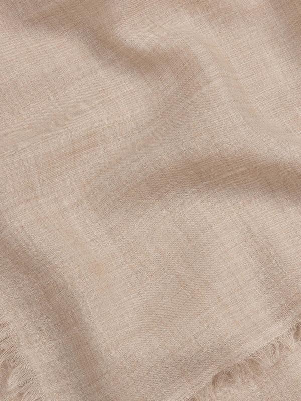 Begg & Co Wispy Women's Square Cashmere Scarf Light Natural - Begg X Co