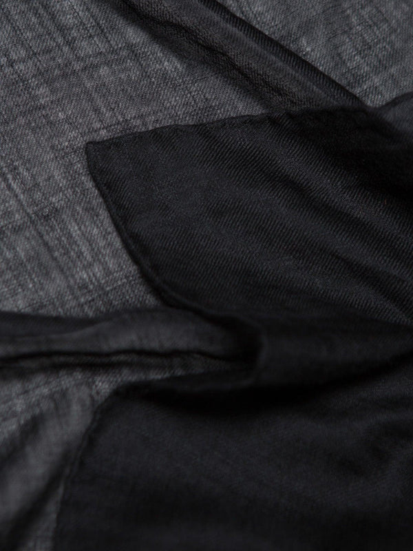 Begg & Co Wispy Womens Superfine Cashmere Square Scarf Black - Begg X Co