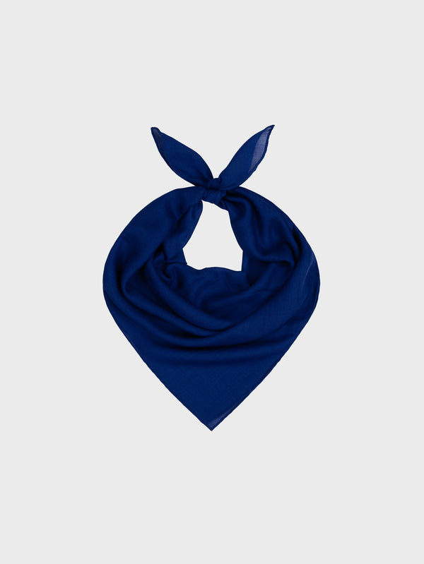 Begg & Co Wispy Womens Superfine Cashmere Square Scarf French Blue - Begg X Co