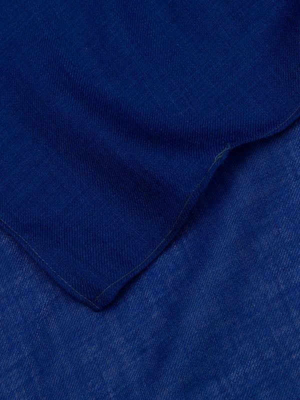 Begg & Co Wispy Womens Superfine Cashmere Square Scarf French Blue - Begg X Co