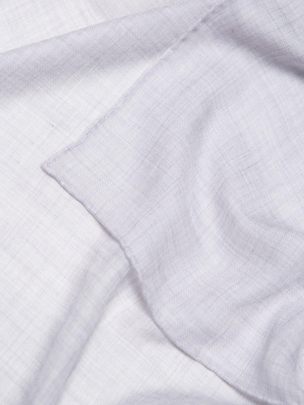 Begg & Co Wispy Womens Superfine Cashmere Square Scarf Silver