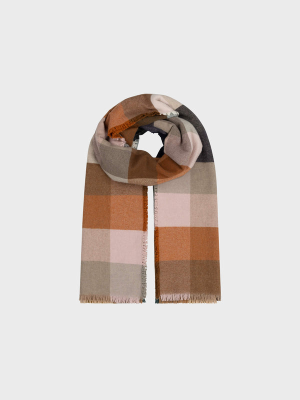 Begg & Co Women's Alloa Courchevel Natural Pink Cashmere Stole - Begg X Co