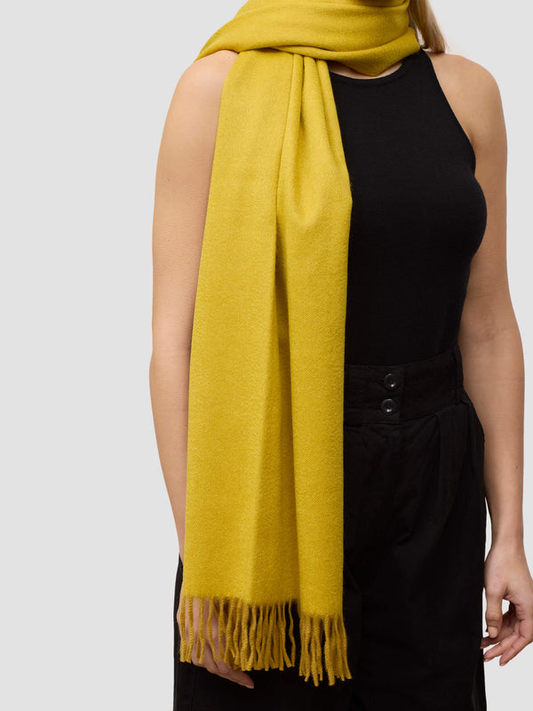 Begg & Co Women's Arran Solid Golden Honey Cashmere Stole - Begg X Co