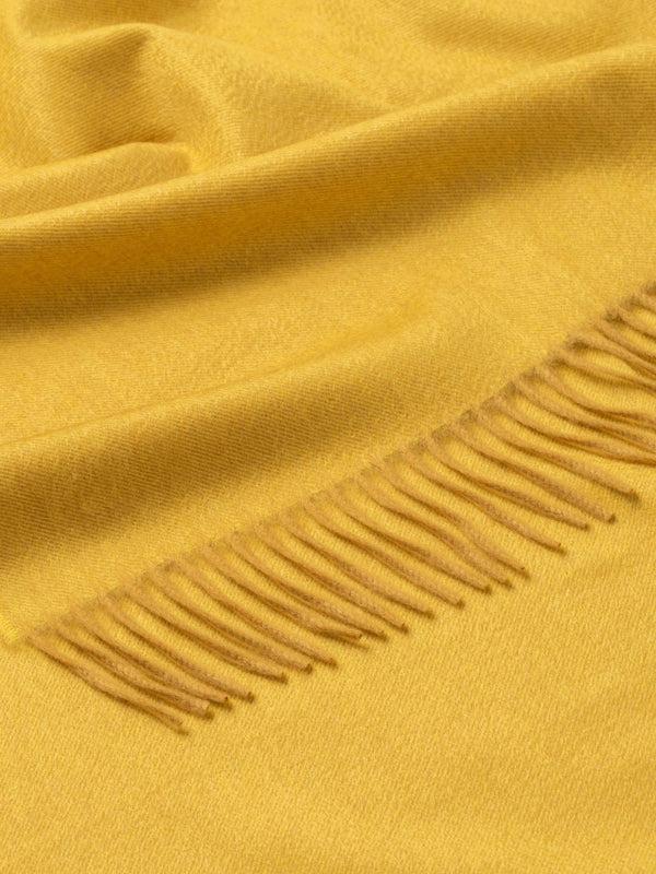 Begg & Co Women's Arran Solid Golden Honey Cashmere Stole - Begg X Co