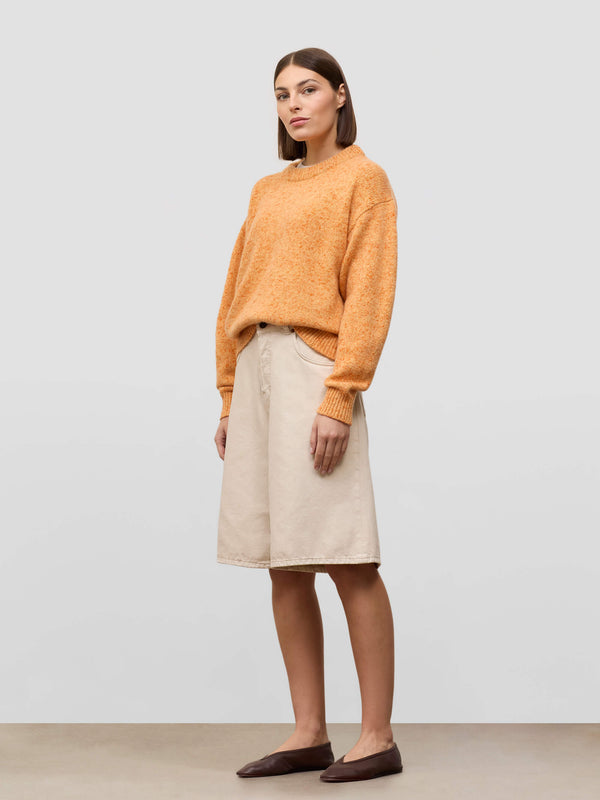 Begg & Co Women's Bay Tangerine Orange Cashmere Sweater - Begg X Co