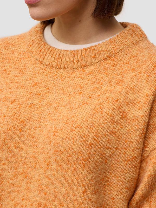 Begg & Co Women's Bay Tangerine Orange Cashmere Sweater - Begg X Co