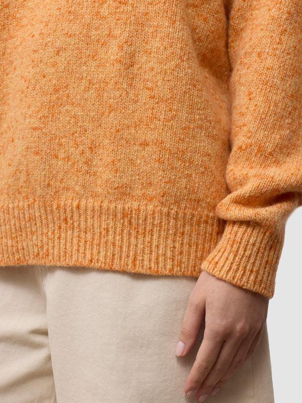 Begg & Co Women's Bay Tangerine Orange Cashmere Sweater - Begg X Co