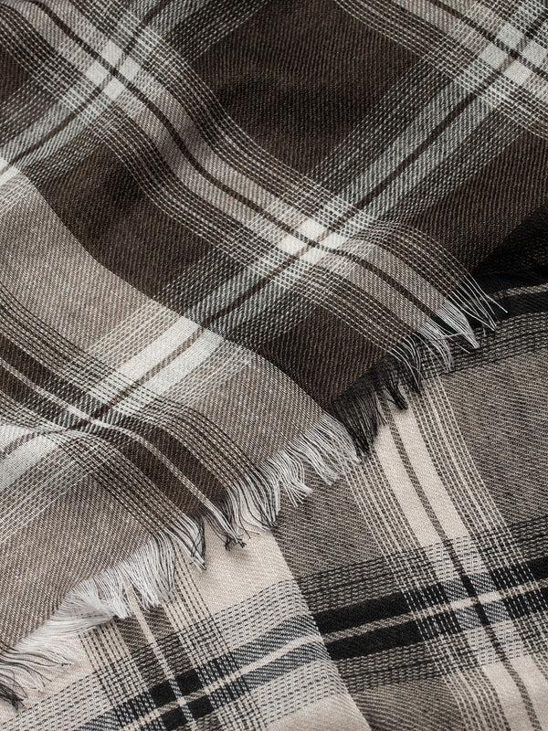 Begg & Co Women's Fiji Hunter Stone Bark Cashmere Blend Scarf - Begg X Co