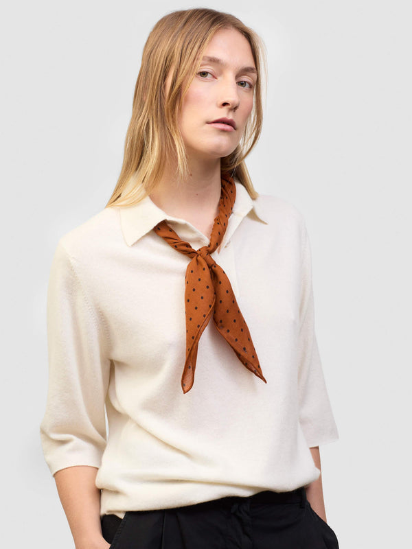 begg & co Women's Wispy Hanover Square Sienna Black Cashmere Scarf - Begg x Co