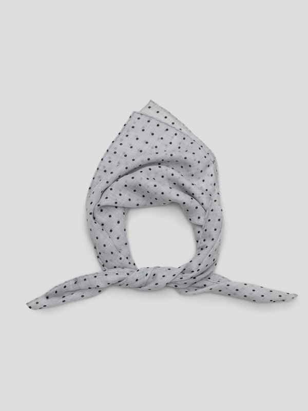 Begg & Co Women's Wispy Hanover Square Silver Black Cashmere Scarf - Begg X Co