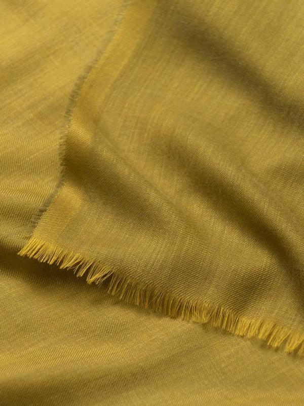 Begg & Co Women's Wispy Lightweight Cashmere Scarf Chartreuse - Begg X Co