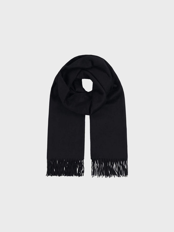 begg & co Womens Arran Oversized Cashmere Stole Black