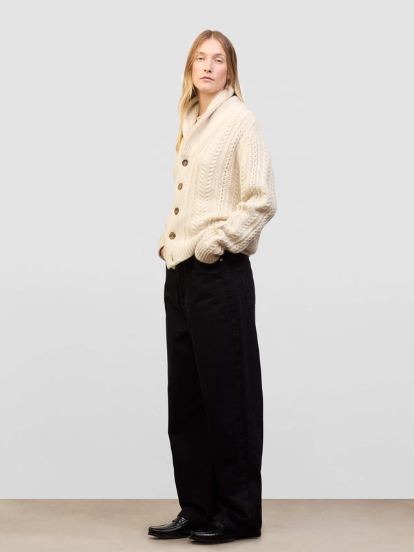 Begg & Co Womens Aspen Bare Undyed Cashmere Knitted Cardigan