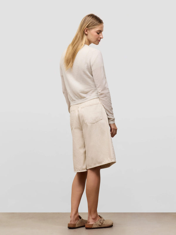 Begg & Co Womens Cou Cou White Sail Cashmere Cardigan - Begg X Co