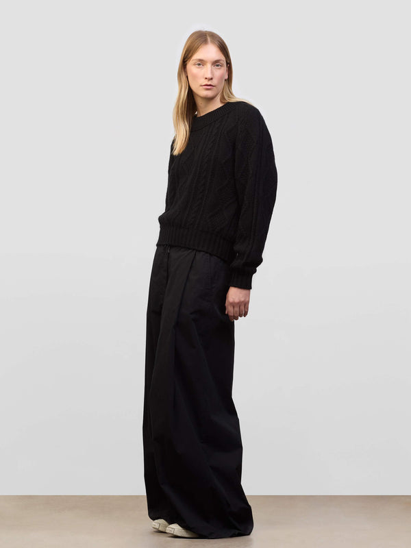 Begg & Co Womens Fionn Black Cashmere Sweater - Begg X Co