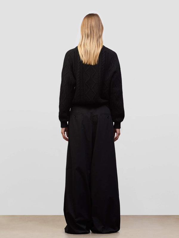 Begg & Co Womens Fionn Black Cashmere Sweater - Begg X Co