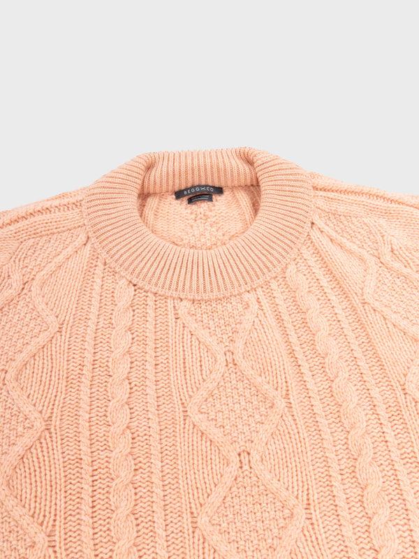 Begg & Co Womens Fionn Calendula Pink Cashmere Sweater - Begg X Co