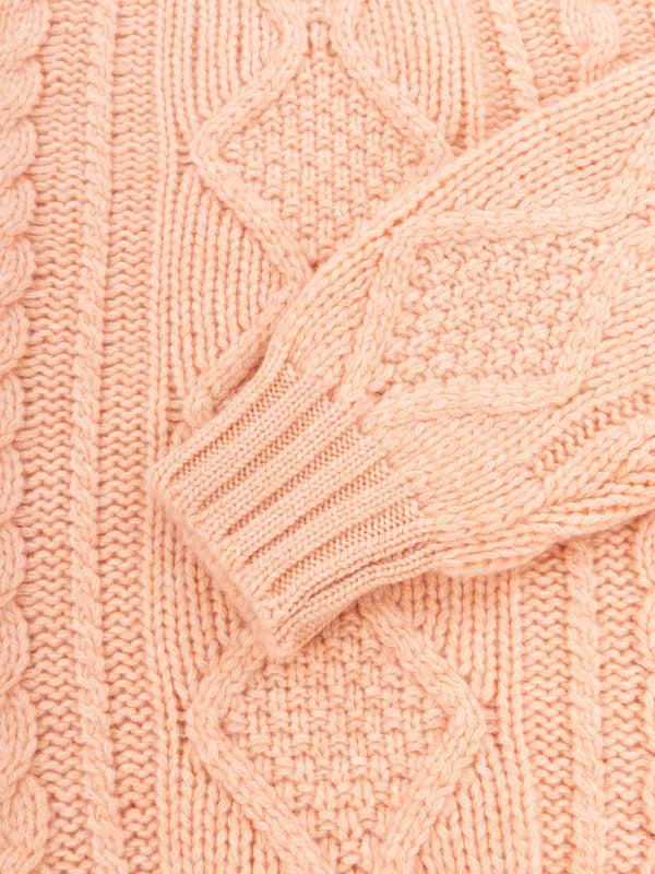 Begg & Co Womens Fionn Calendula Pink Cashmere Sweater - Begg X Co
