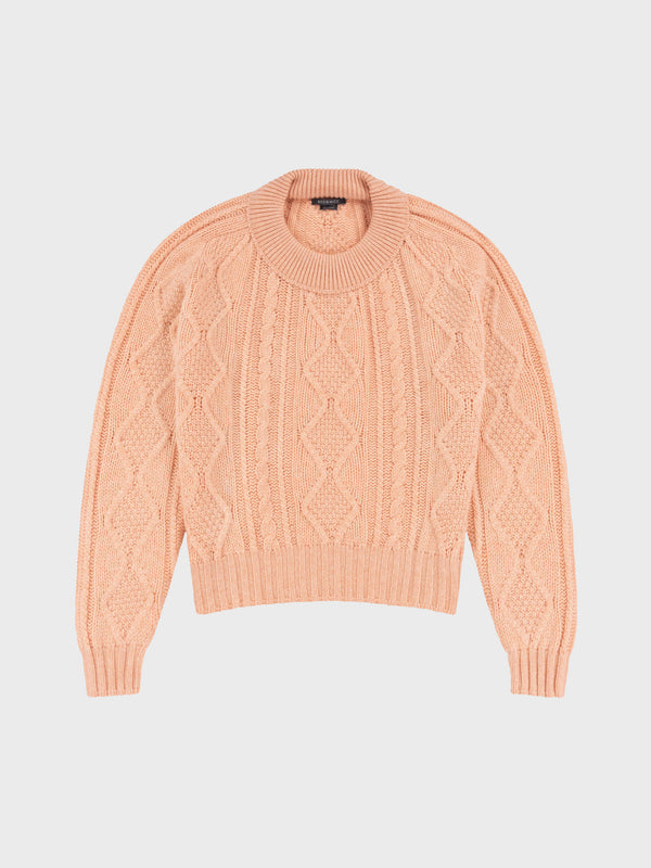begg & co Womens Fionn Calendula Pink Cashmere Sweater - Begg x Co begg & co Womens Fionn Calendula Pink Cashmere Sweater - Begg x Co