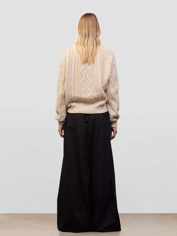 Begg & Co Womens Fionn Light Brown Natural Cashmere Sweater - Begg X Co