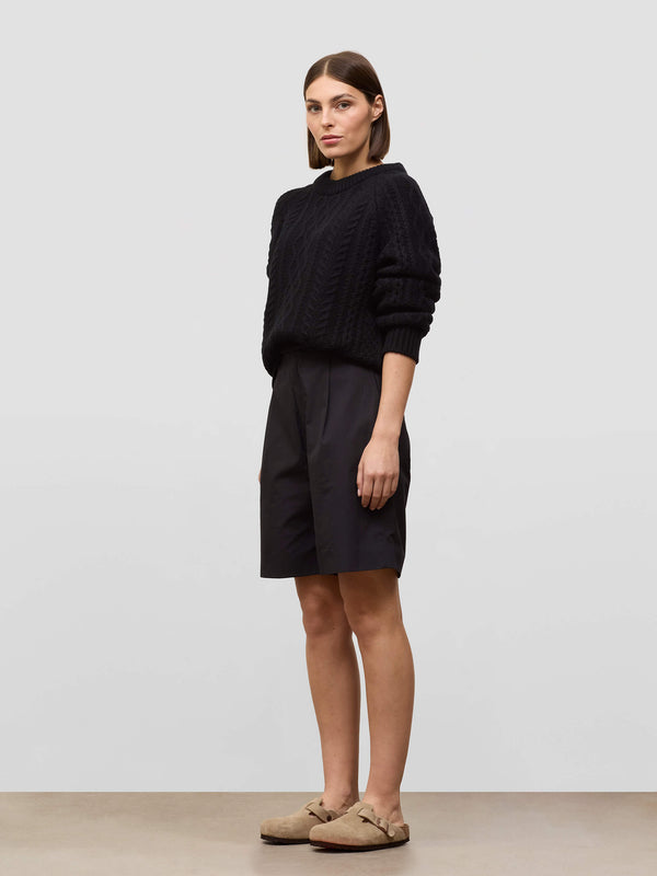 Begg & Co Womens Gigha Black Cashmere Sweater - Begg X Co