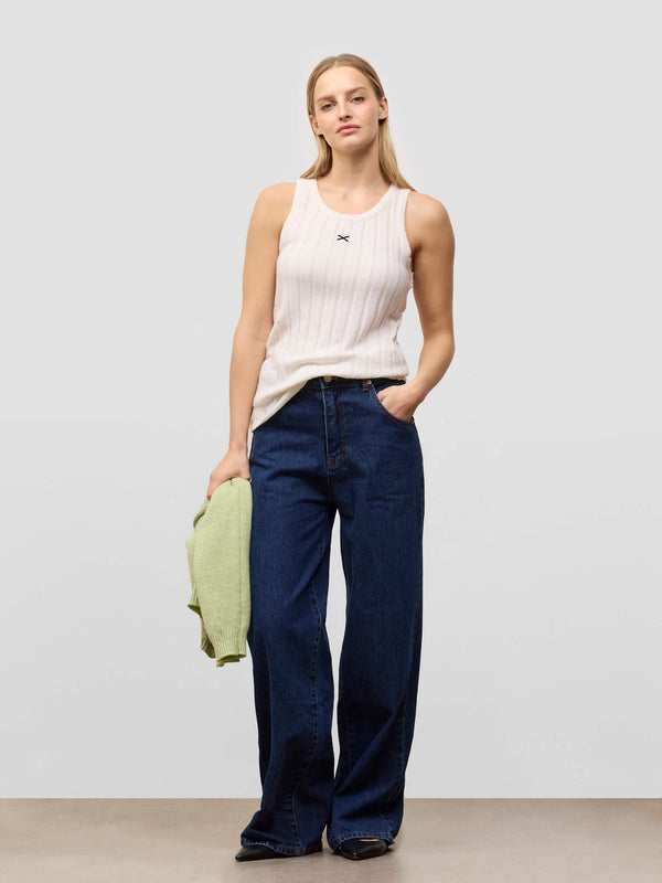 Begg & Co Womens Gym X Ice White Cashmere Vest - Begg X Co