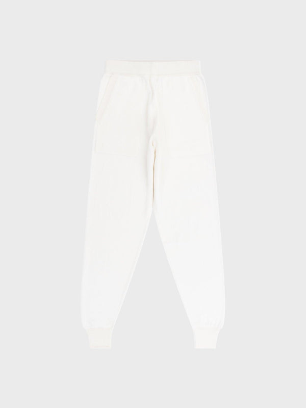 Begg & Co Womens Home Ice White Cashmere Pants - Begg X Co